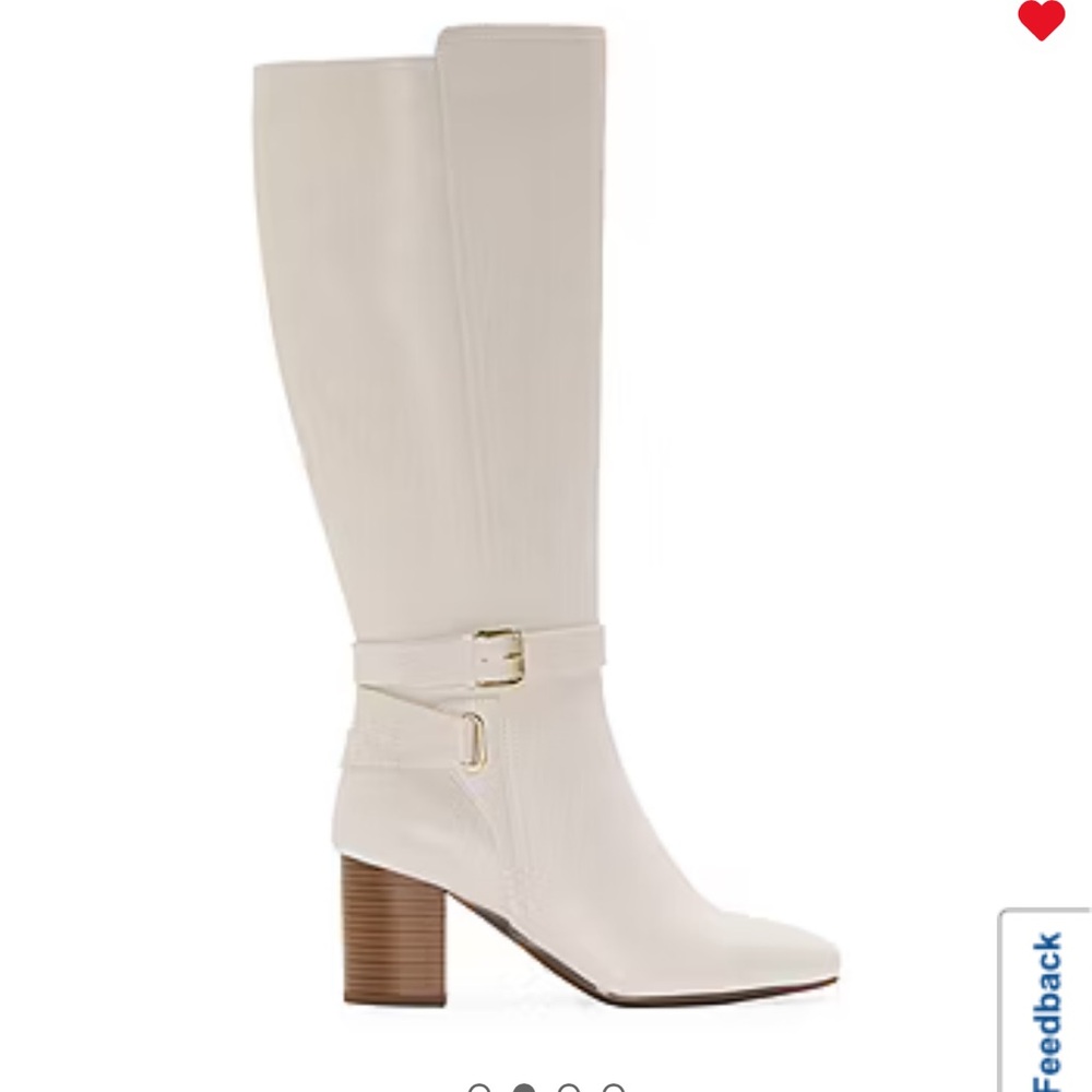 Liz Claiborne Cream Hemlock Boots